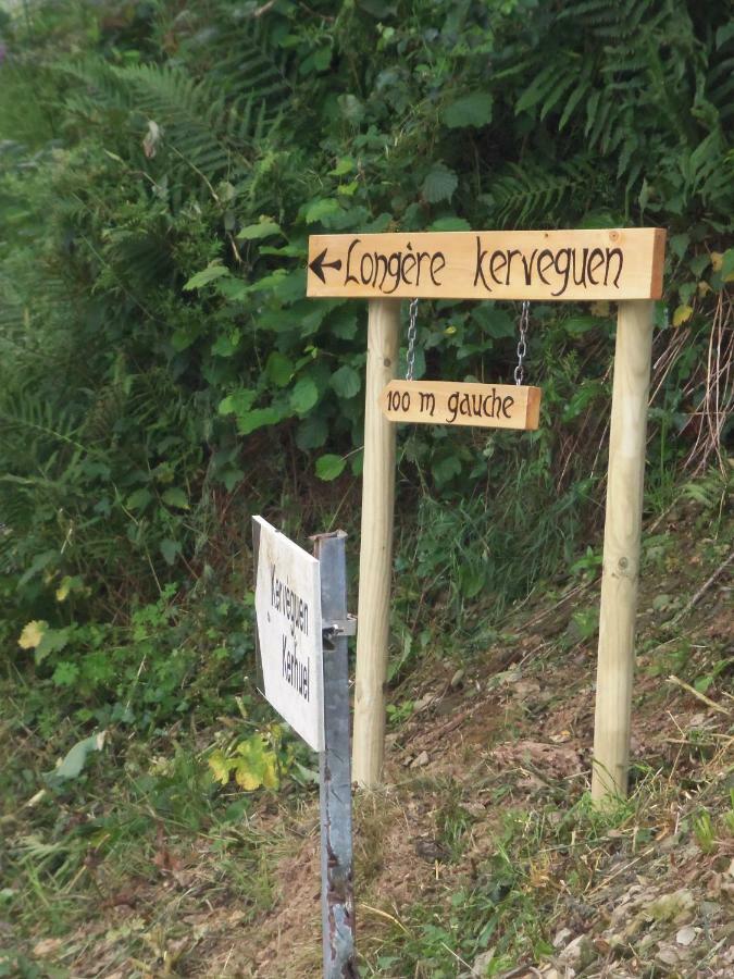 Longere De Kerveguen Argoat Villa Leuhan Exteriör bild